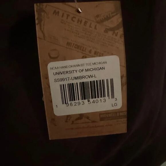 Cactus Jack by Travis Scott x Mitchell & Ness University Of Michigan Tee New - Picture 6 of 6